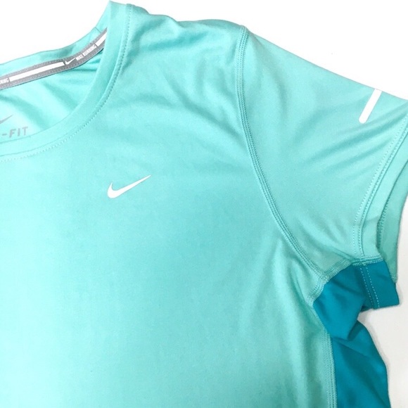 Nike Running Dri-Fit Miler Reflective Top, sz L - Picture 4 of 8